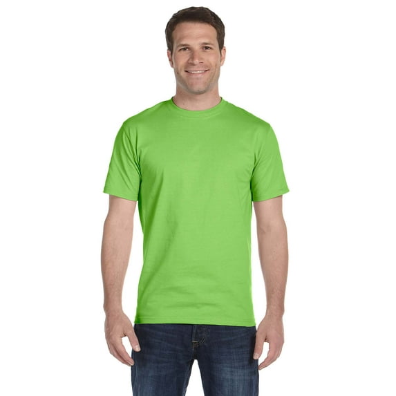 Gildan G800 Adult 50/50 T-Shirt, Lime, XL, Pack Of 12, Mens Workout Shirts