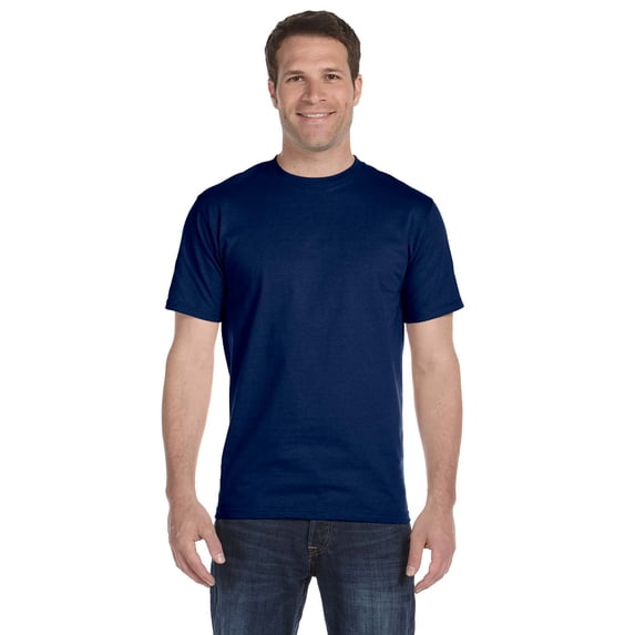 Gildan G800 Adult 50/50 T-Shirt, Navy, 2X, Pack Of 4, Mens T-Shirts