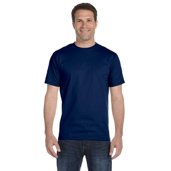 Gildan G800 Adult 50/50 T-Shirt, Navy, 3X, Pack Of 5, Mens Workout Shirts
