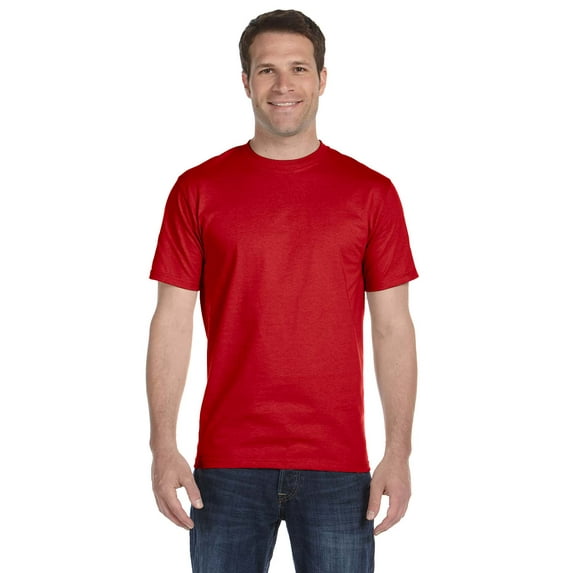 Gildan G800 Adult 50/50 T-Shirt, Red, 3X, Pack Of 10, Mens Workout Shirts
