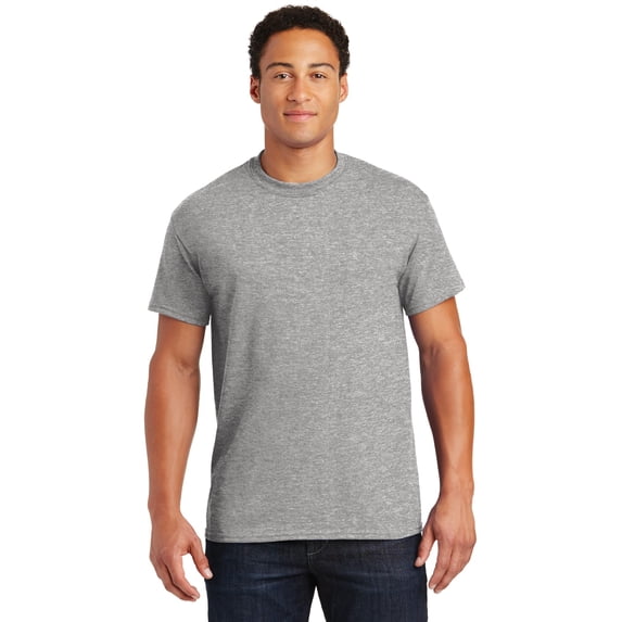 Gildan G800 Adult 50/50 T-Shirt, Sport Grey, 4X, Pack Of 4, Big and Tall Work Shirts