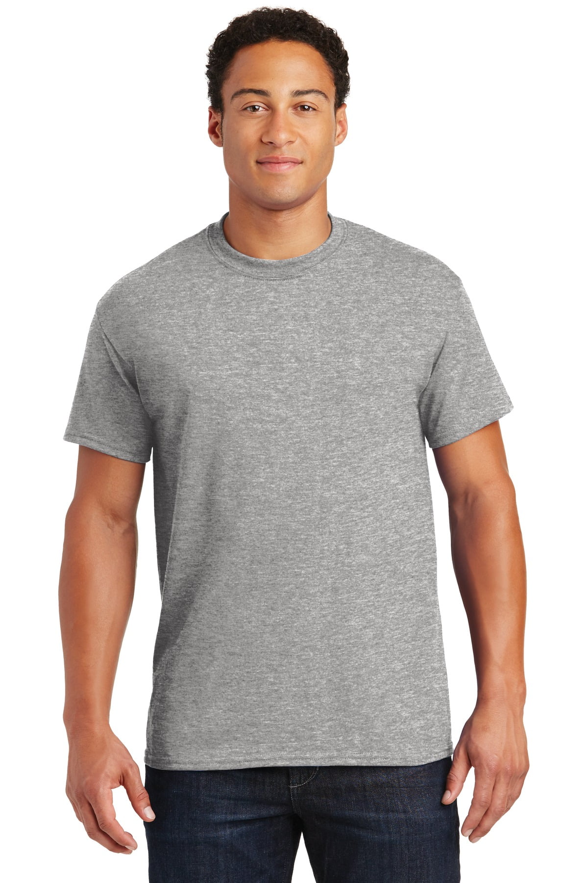 Gildan G800 Adult 50/50 T-Shirt, Sport Grey, 4X, Pack Of 5, Mens ...