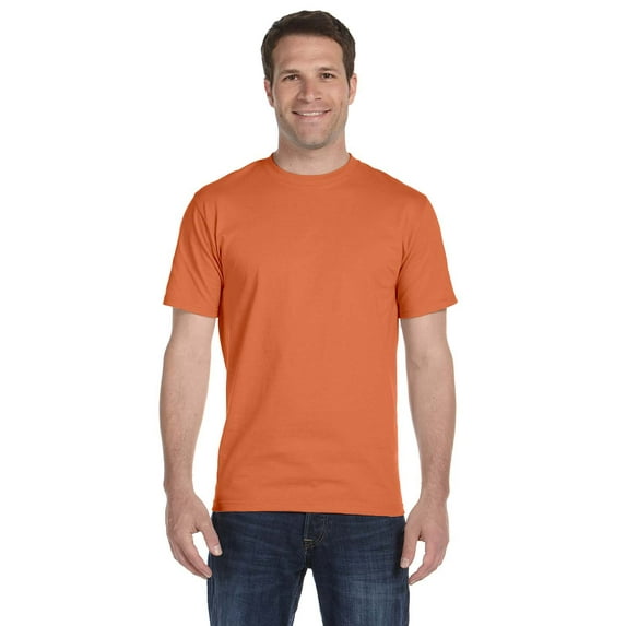 Gildan G800 Adult 50/50 T-Shirt, TEXAS ORANGE, L, Pack Of 10, Mens Workout Shirts