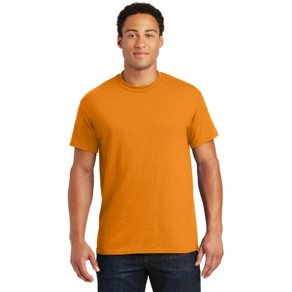 Gildan G800 Adult 50/50 T-Shirt, Tennessee Orange, 3X, Pack Of 10, Big and Tall Workout Shirts
