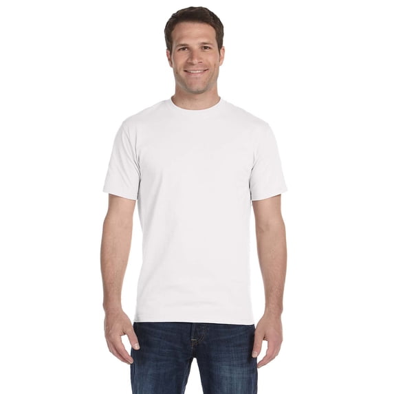 Gildan G800 Adult 50/50 T-Shirt, White, 3X, Pack Of 10, Big and Tall Workout Shirts