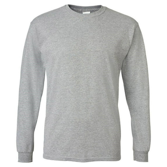 Gildan G8400 Adult Long Sleeve Jersey T-Shirt -Sport Grey-Small