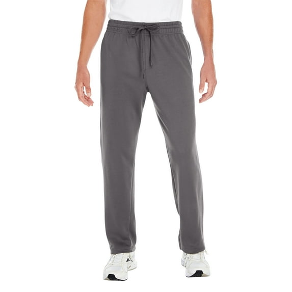 Gildan G994 Men Performance 7 oz. Tech Open-Bottom Sweatpants with Pockets, CHARCOAL, M