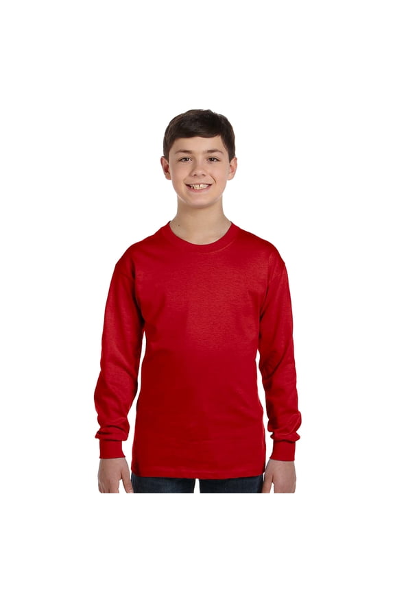 Gd 5400B Yth 5.3 Oz Hvy Ctn Ls