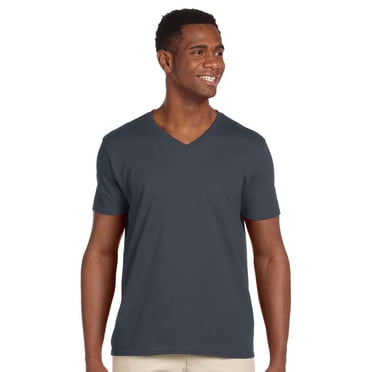 Gildan Mens Soft Style V-Neck Short Sleeve T-Shirt - Walmart.com