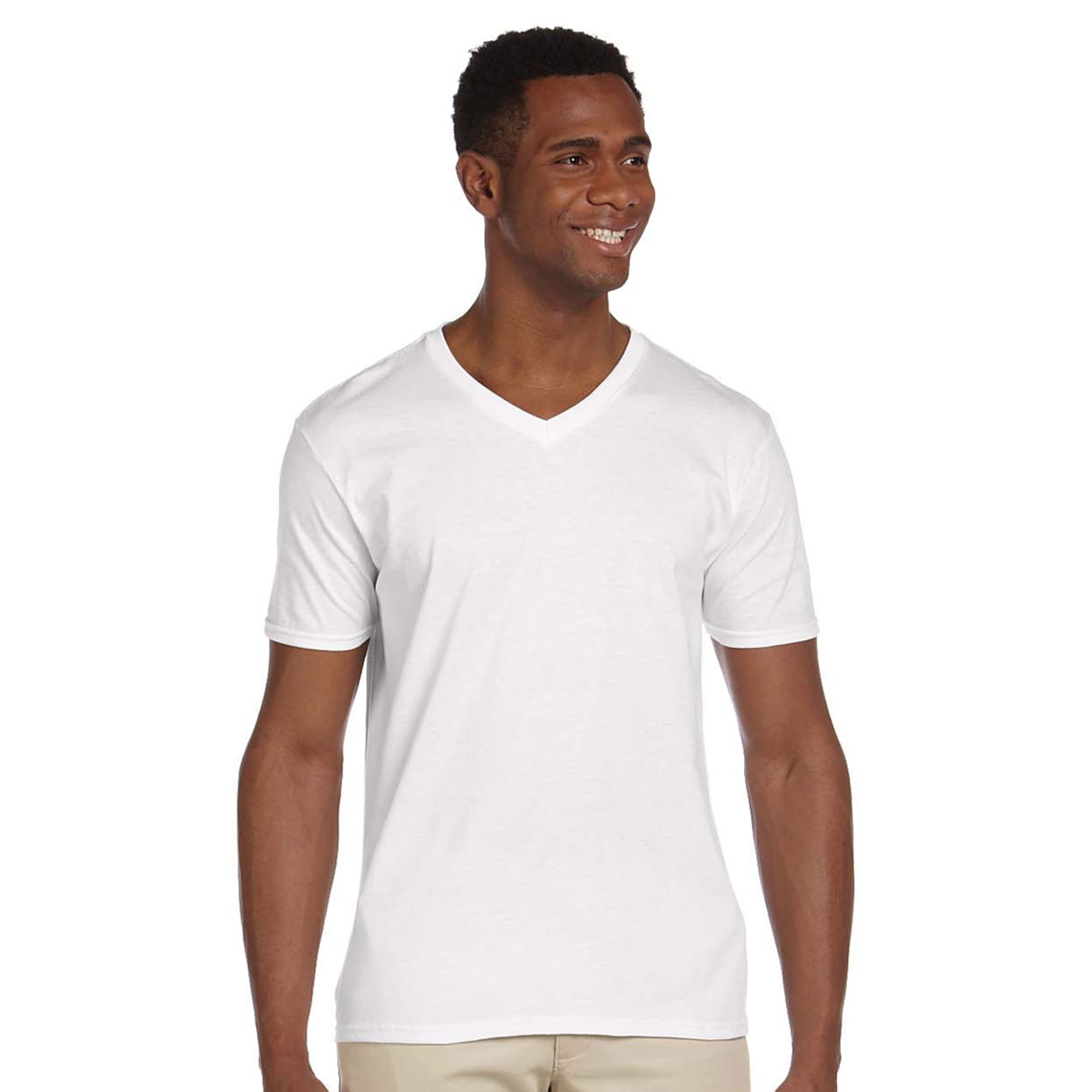 Maglietta Gialla A Maniche Corte Con Scollo A V | Abbigliamento Donna - Foto 2