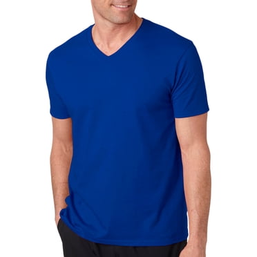 Mens 4.5 oz SoftStyle V-Neck T-Shirt 3 Pack - Walmart.com
