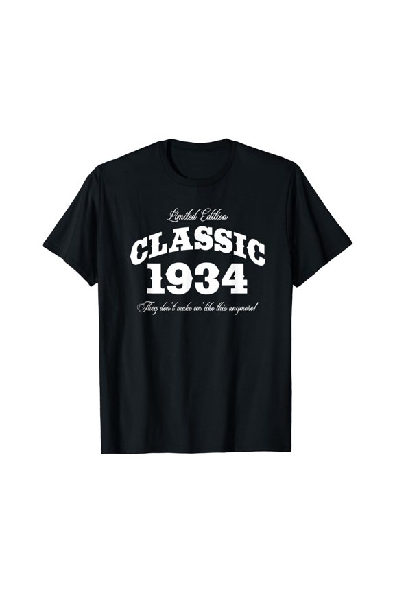 Gift For 86 Year Old: Vintage Birthday Gifts Classic Car 1934 86Th Birthday Hot Trending T-Shirt Unisex S To 5Xl