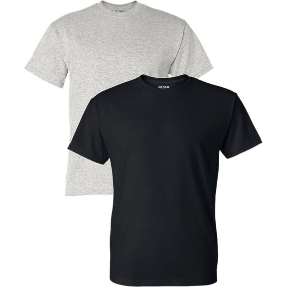 Gildan GildanMen'sDryBlendAdultT-Shirt,2-Pack,-ASHGREY/Black,L