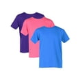 thumbnail image 1 of Gildan Girl's Crew Neck Cotton Tee Shirt (Pack of 3), 1 of 3