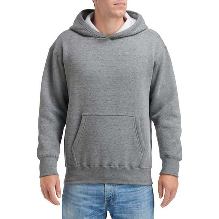 Gildan Hammer Fleece Hooded Sweatshirt HF500 Graphite Heather Size M