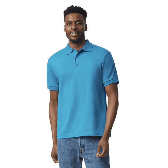Gildan - Hammer Pique Polo, Classic Fit, Moisture-Wicking Comfortable Polo Shirt, Sapphire, 3XL