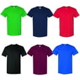 thumbnail image 1 of Gildan - Heavy 100% Cotton T-Shirt | 5.3 oz Classic Width, Rib Collar | Men’s Short Sleeve Tee | Mix Color- 6 Pack Tees, Size Small, 1 of 6