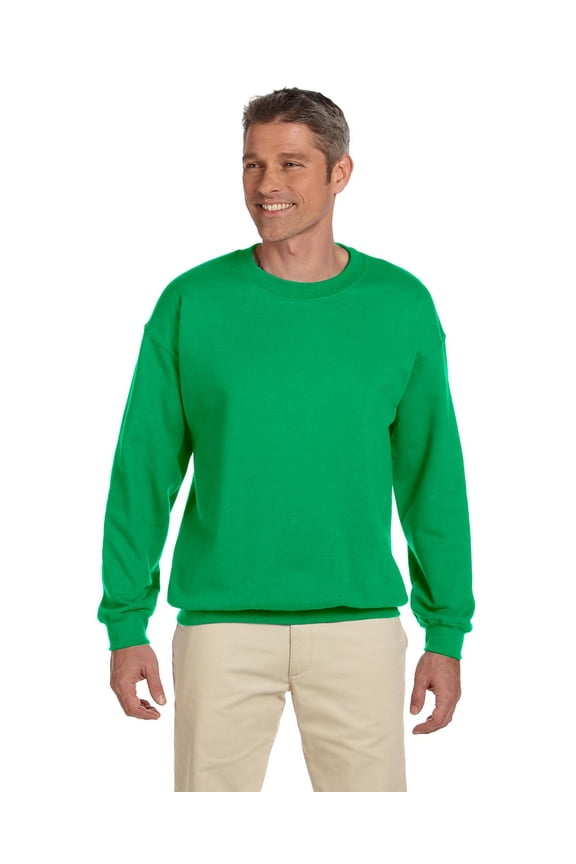 Heavy Blend Adult Crewneck Sweatshirt , G180 , Irish Green , Small