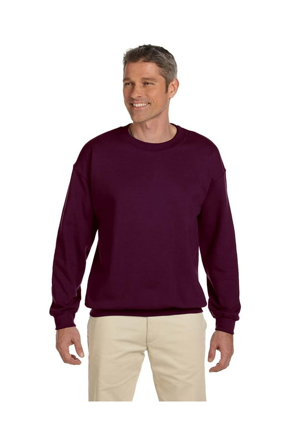 Heavy Blend Adult Crewneck Sweatshirt , G180 , Maroon , XXX-Large