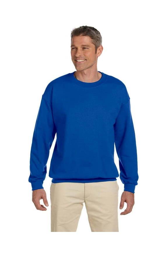Heavy Blend Adult Crewneck Sweatshirt , G180 , Royal , X-Large