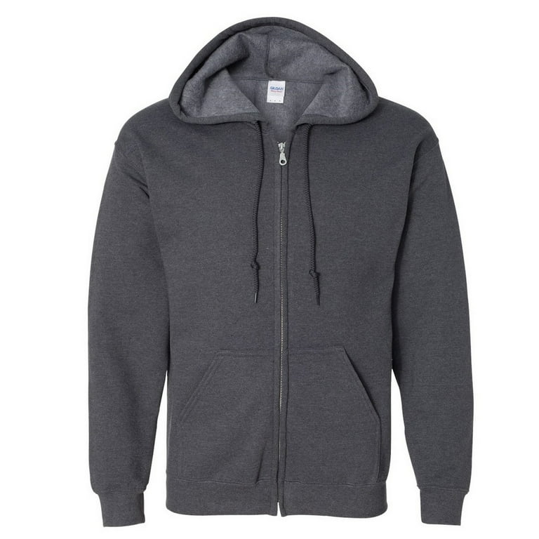 Gildan heavy blend unisex adult full zip hooded sweatshirt top clearance