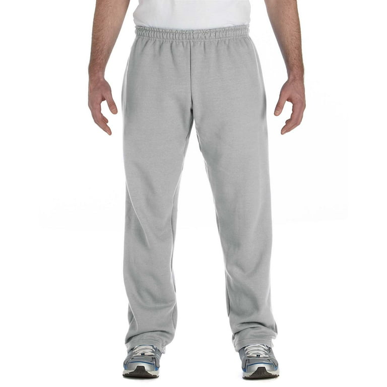 Gildan Heavy Blend Adult Open Bottom Sweatpants G184 Sport Grey X Large Walmart