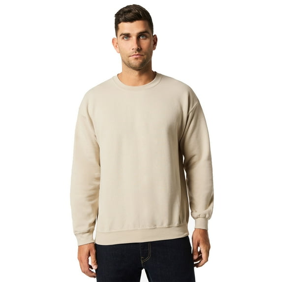 Gildan - Heavy Blend Crewneck Sweatshirt for Men and Women Casual Sand Fleece Sweater with Assorted Colors Long Sleeve Pullover Sweatshirt 50/50 Cotton/polyester 8 Oz Size – S