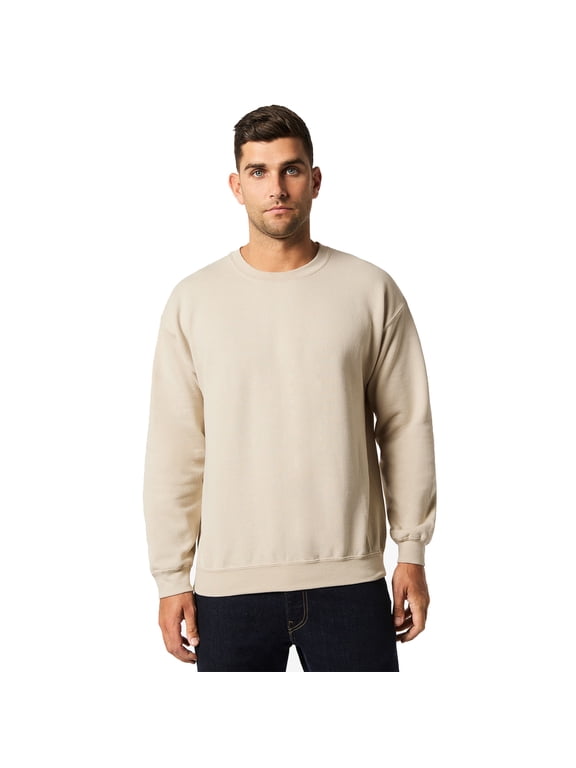 - Heavy Blend Crewneck Sweatshirt for Men and Women Casual Sand Fleece Sweater with Assorted Colors Long Sleeve Pullover Sweatshirt 50/50 Cotton/polyester 8 Oz Size – L