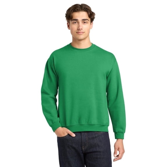 Gildan Heavy Blend Crewneck Sweatshirt for Men, Classic Fit, Irish Green, Size-2XL, Fleece Pullover, 1-Pack