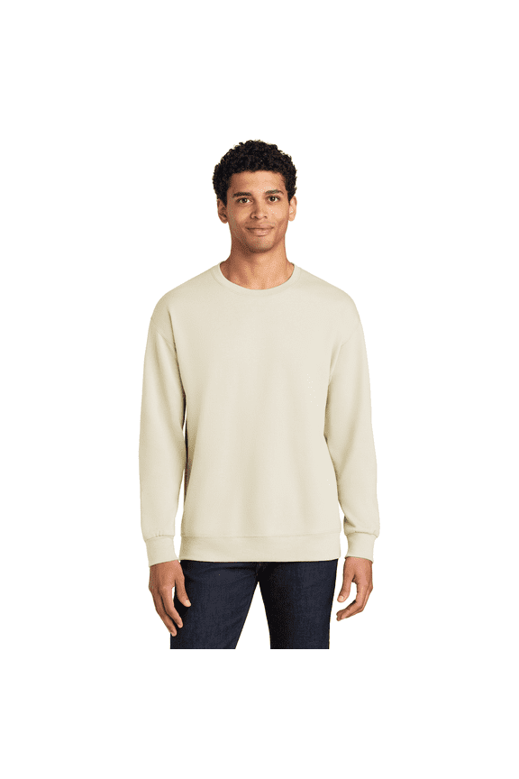 Heavy Blend Crewneck Sweatshirt for Men, Classic Fit, Sand, Size-S, Fleece Pullover, 1-Pack