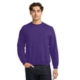 thumbnail image 1 of Gildan Heavy Blend Crewneck Sweatshirt for Men and Women, Casual Fleece Sweater, Long Sleeve Pullover, Purple, S, 1 of 5