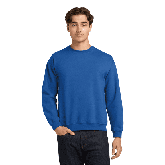 Gildan Heavy Blend Crewneck Sweatshirt for Men and Women, Casual Fleece Sweater, Long Sleeve Pullover, Royal, M