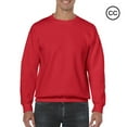 thumbnail image 1 of Gildan Heavy Blend Crewneck Sweatshirt for Unisex | Long Sleeve Casual Fleece Sweatshirts 8oz, Size 4XL, Red Pullover, 1 of 5