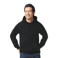 thumbnail image 1 of Gildan Heavy Blend Fleece Hooded Sweatshirt, Men's Pullover Black Pocket Hoodie, XL, 1 of 5