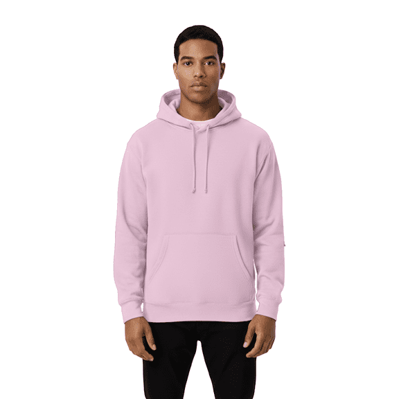 Gildan Heavy Blend Fleece Hooded Sweatshirt, Men's Pullover Light Pink Pocket Hoodie, L