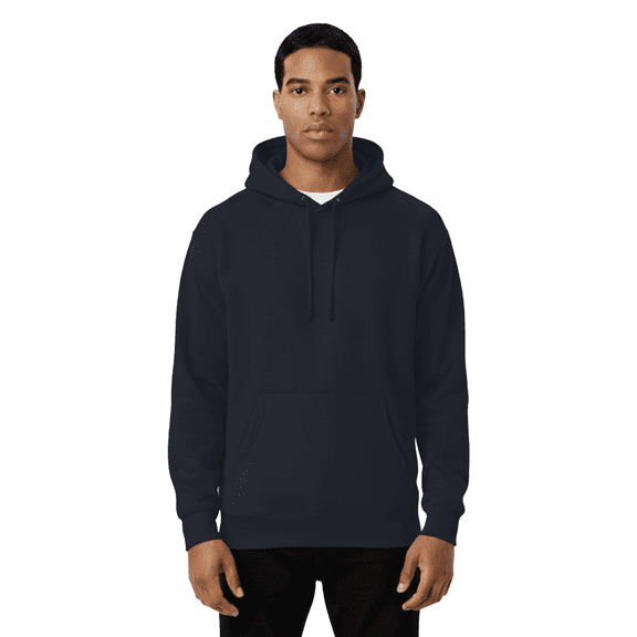 Gildan Heavy Blend Fleece Hooded Sweatshirt, Men's Pullover Navy Pocket Hoodie, M