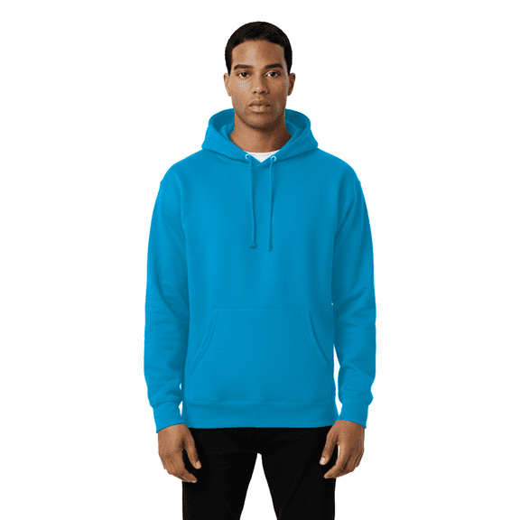 Gildan Heavy Blend Fleece Hooded Sweatshirt, Men's Pullover Sapphire Pocket Hoodie, 2XL