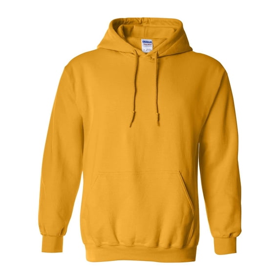 Gildan Mens Heavy Blend Hooded Sweatshirt, L, Gold (Pack of 2) 2 Gold