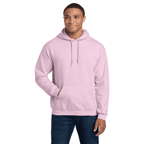 Gildan Heavy Blend Hooded Sweatshirt, Everyday Pullover Hoodie for Casual Style, Light Pink, L