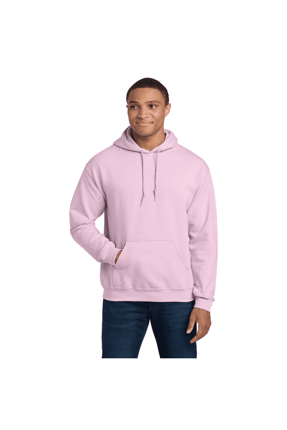 Heavy Blend Hooded Sweatshirt, Everyday Pullover Hoodie for Casual Style, Light Pink, XL