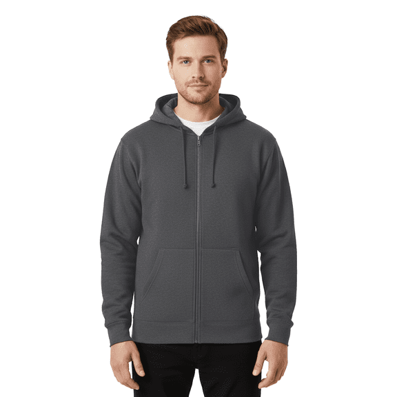 Gildan Heavy Blend Hooded Sweatshirt, Men's Classic Fit Fleece Pullover Hoodie, Dark Heather, M