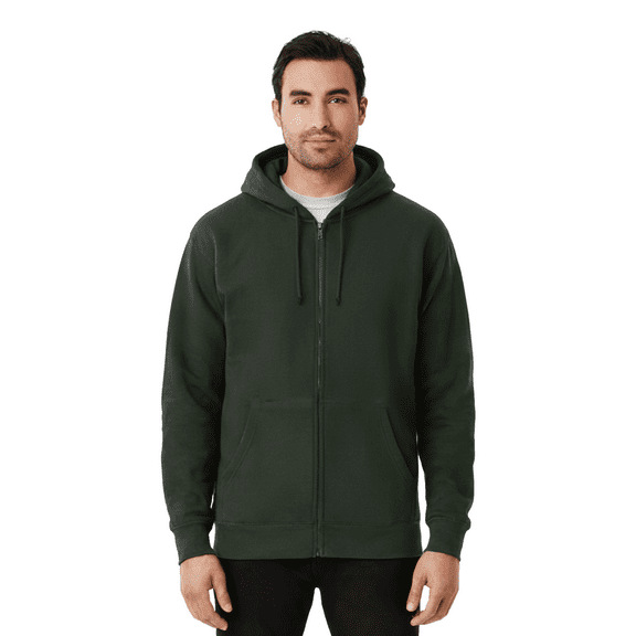 Gildan Heavy Blend Hooded Sweatshirt, Men's Classic Fit Fleece Pullover Hoodie, Forest, 2XL