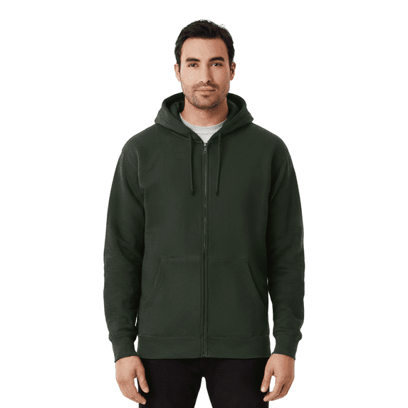 Gildan Heavy Blend Hooded Sweatshirt, Men's Classic Fit Fleece Pullover Hoodie, Forest, 3XL