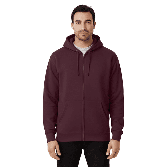Gildan Heavy Blend Hooded Sweatshirt, Men's Classic Fit Fleece Pullover Hoodie, Maroon, 2XL