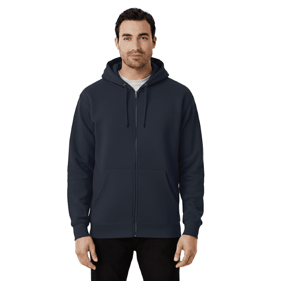 Gildan Heavy Blend Hooded Sweatshirt, Men's Classic Fit Fleece Pullover Hoodie, Navy, 3XL