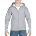 thumbnail image 1 of Gildan Heavy Blend Kids Full Zip Pocketed Hooded Sweatshirt, 1 of 2