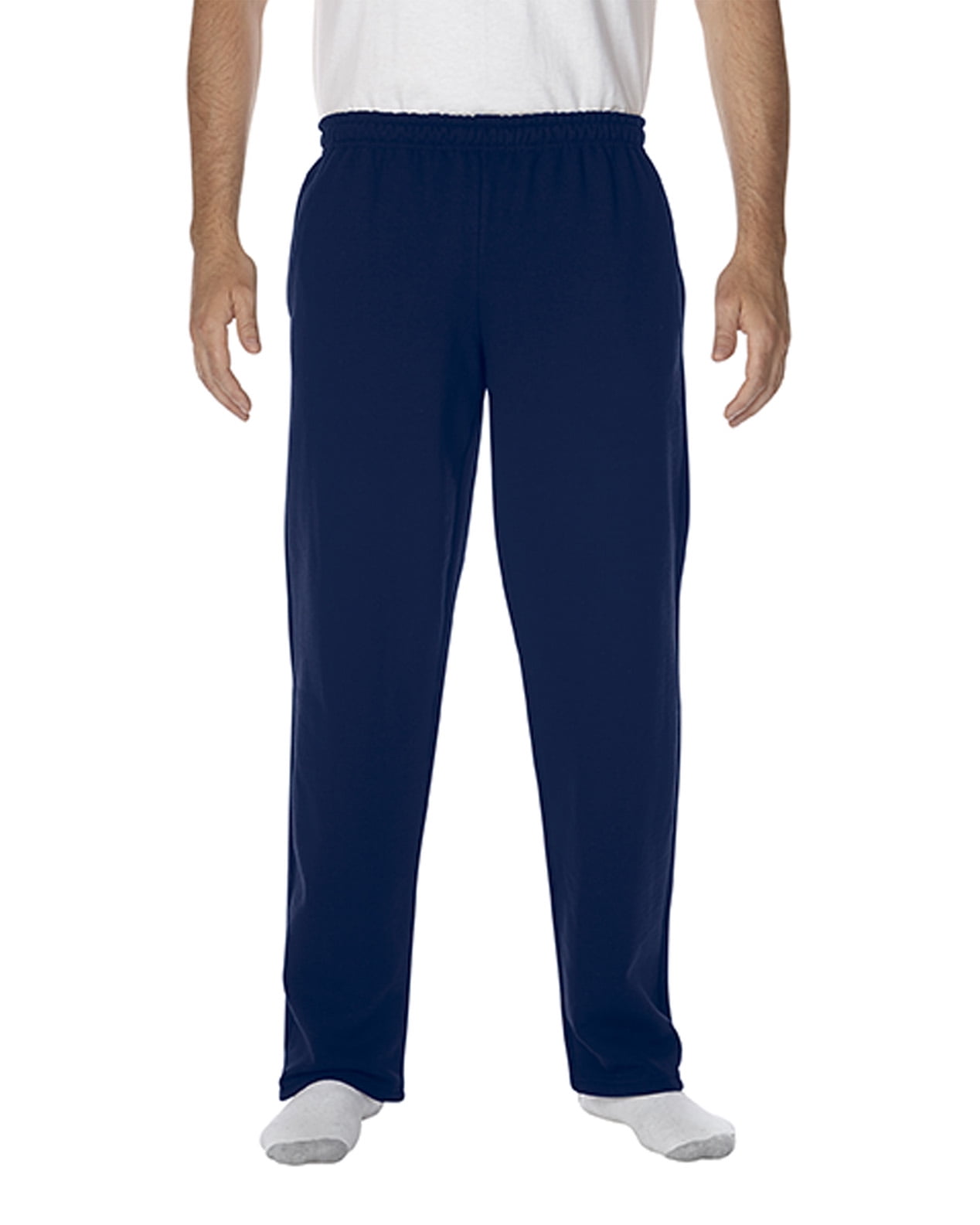 Gildan Heavy Blend Open Bottom Sweatpants with Pockets - Walmart.com