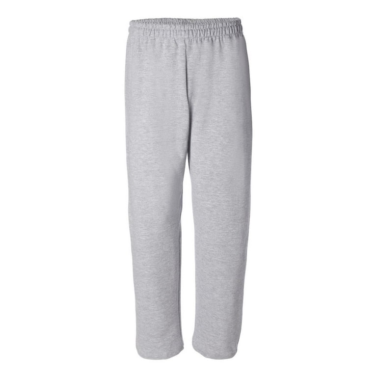 Gildan men's fleece open bottom pocketed pant sale