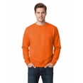 thumbnail image 1 of Gildan Heavy Blend Safety Sweatshirt for Men, Crewneck Pullover, Hi Vis Fleece, Safety Orange, 3XL, 1 of 5