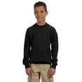thumbnail image 1 of Gildan Heavy Blend Youth Crewneck Sweatshirt , G180B , Black , Small, 1 of 1